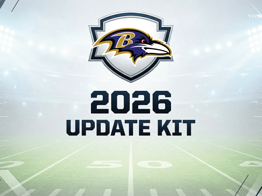 Baltimore Ravens 2026 Update kit for the football schedule.