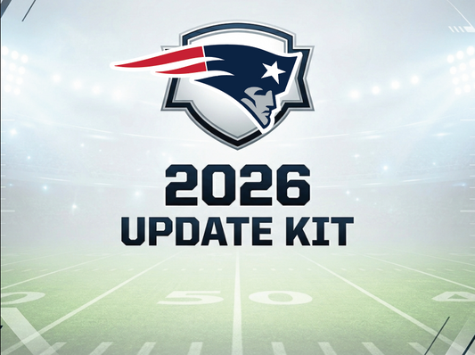 New England Patriots 2026 Update kit for the football schedule.