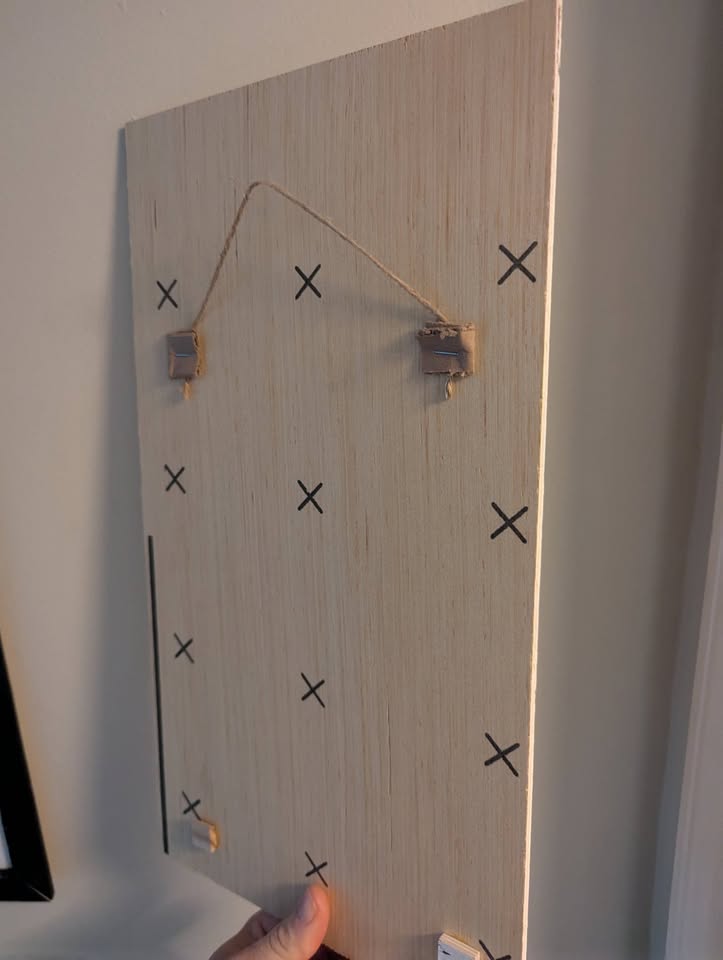 Eagles 2024-25 wooden hand made schedule