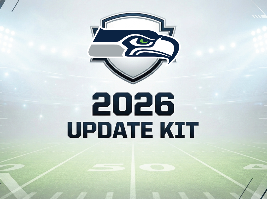 Seattle Seahawks 2026 Update kit for the football schedule.