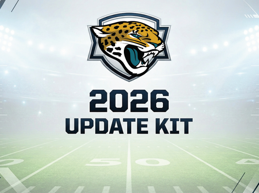Jacksonville Jaguars 2026 Update kit for the football schedule.