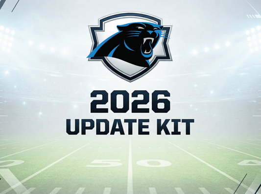 Carolina Panthers 2026 Update kit for the football schedule.