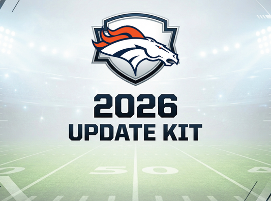 Denver Broncos 2026 Update kit for the football schedule.