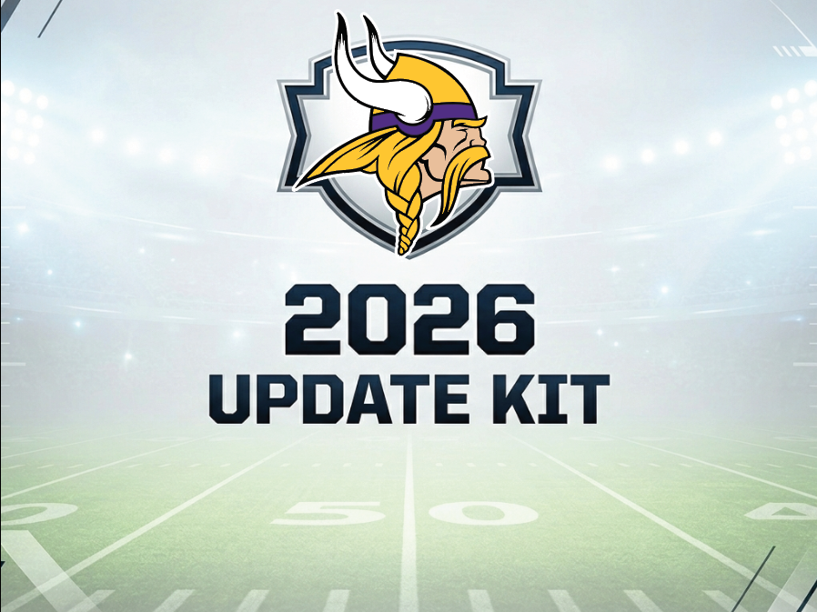 Minnesota Vikings 2026 Update kit for the football schedule.