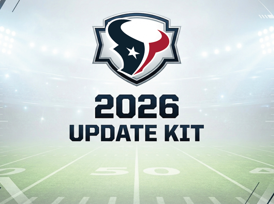 Houston Texans 2026 Update kit for the football schedule.
