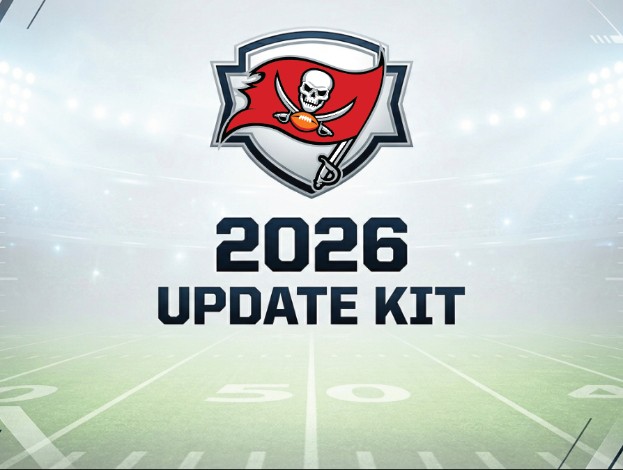 Tampa Bay Buccaneers 2026 Update kit for the football schedule.