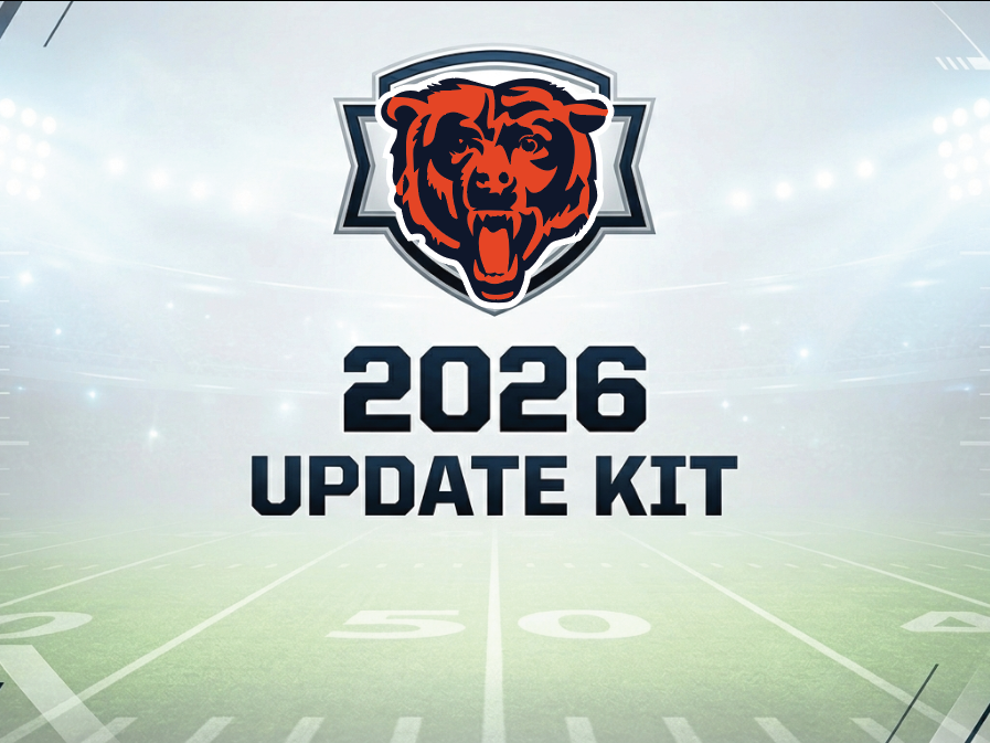 Chicago Bears 2026 Update kit for the football schedule.